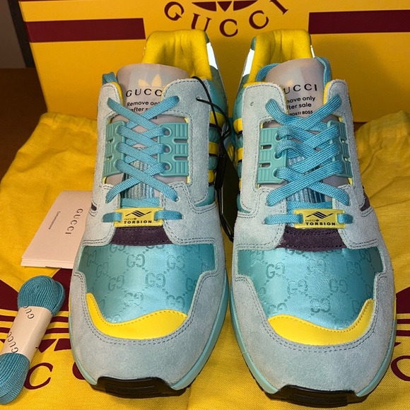 Authentic Gucci X Adidas Women ZX8000 sneakers size 10 UK / 11.5 US - Picture 6 of 14